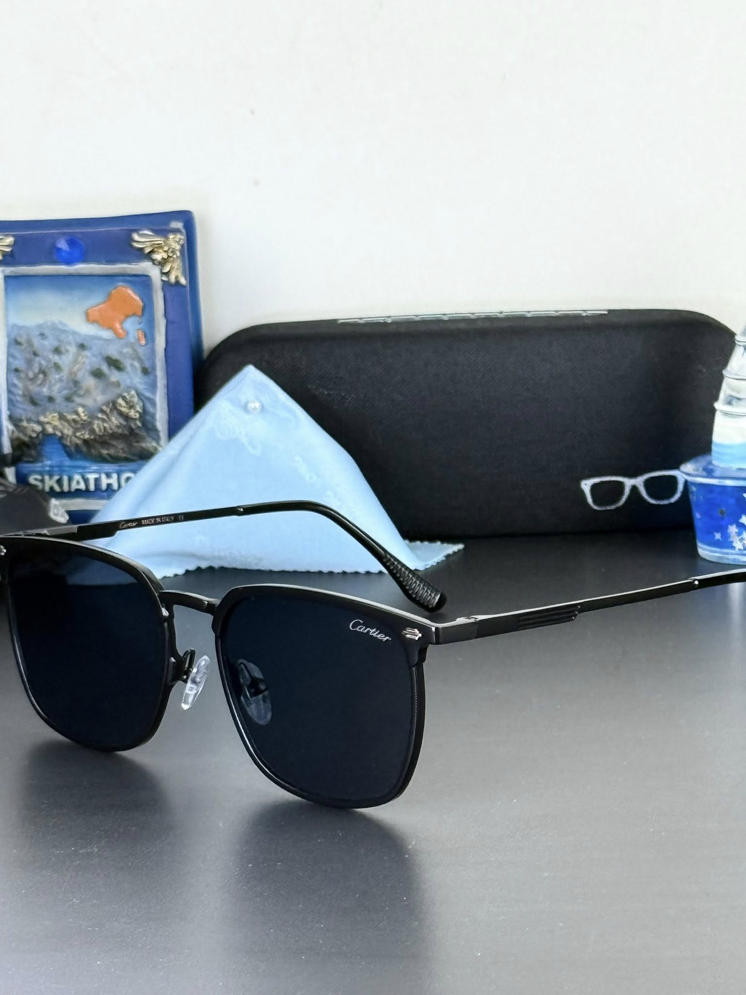 Cat_Square Metal Frame Sunglasses frame
