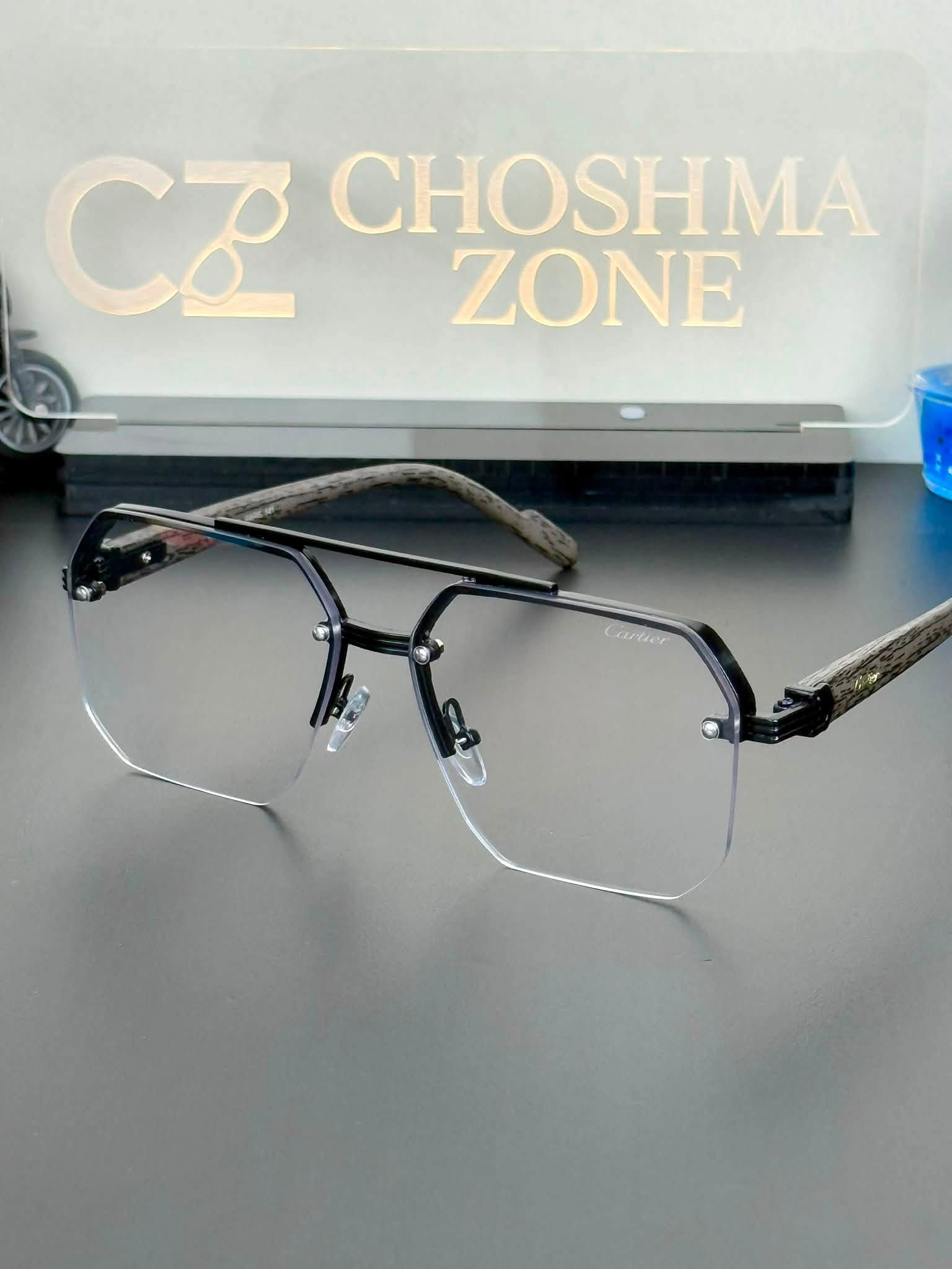 Cat-2B_Blue Cut Photosun - Black / Medium frame